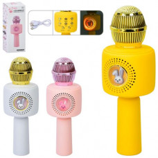 Мікрофон X9 акум., USB, 4 кольори, світло, кор., 8-22,5-8 см.