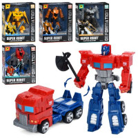 Трансформер YND666-120 робот 18см+транспорт, 5 видов (1вид робот+динозавр), в кор-ке, 22-28-8см