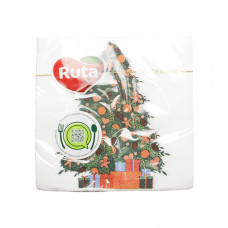 Салфетки Ruta Поздравление 33*33 20л 2ш с печатью 1шт, 17шт/ящ