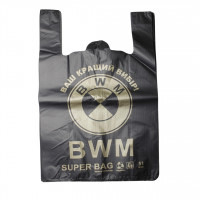 Пакет "БМВ" 40*60 Более крепкий черный 50шт, 500шт/уп