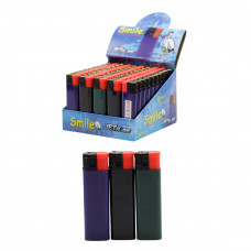 Зажигалки "SMILE" Турбо Джет цветная 9101 (50шт/бл)