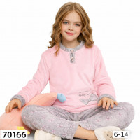 Пижама дет. девочка велвет 6-14р Zel1396-70166 5шт/уп
