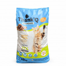 Сухой корм для взрослых кошек THANKQ STANDART курица 10 кг