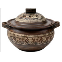 Кашник 3л с ручками Гончарный Ангоб 31431