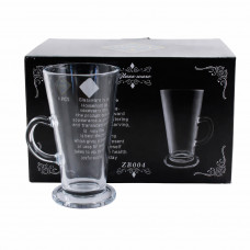 НАБОР кружек ZB1004 стеклянных 6 шт 250 мл