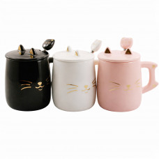 Кухоль 3757 фарф. з кришкою  400 мл  CAT, кол. кор. 6911100000