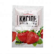 Кисель со вкусом клубники 60гр (50шт) ЮНА
