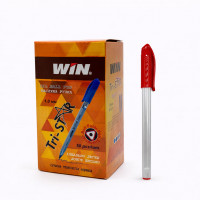 Ручка масл. WIN Tri-Star 1мм красная (50шт/уп)