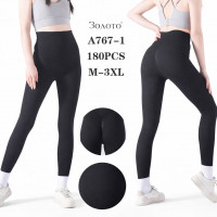 Лосины женские в рубчике М-3XL 12шт/уп KIE A767-1