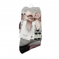 Шкарпетки жіночі ПОДАРУНКОВІ бант 3шт/уп