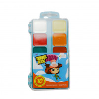 Краска акварель медовая 10 цветов пласт. 312044