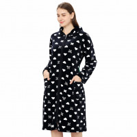 Халат жіночий велюр 58-66р 5шт/уп Zel1396-800-18