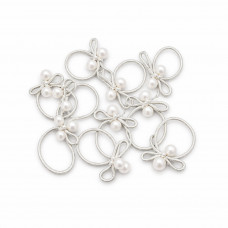 Набор резинок для волос серебристые 4885 (10шт/наб)