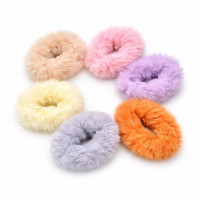 Набор резинок для волос пушистые 0034 (6шт/наб)