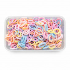 Набір гумок для волосся пастельних кольорів 2790 (100шт/наб)