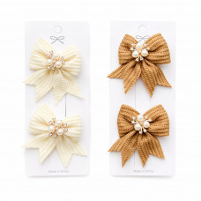 Набір заколок бантики поліхром 7688 (4шт/наб)