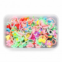 Набор резинок для волос с аксессуарами 6258 (100шт/наб)