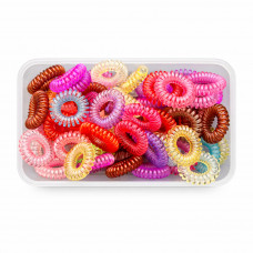 Набір гумок для волосся пружинки поліхром 5002 (50шт/наб)