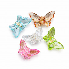 Набор шпильок прозрачные бабочки 0342 (5шт/наб)
