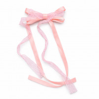 Заколка элегантная бант с кружевом 4043 (1шт/наб)