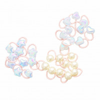 Набор резинок для волос жемчужина, звезда, сердце 2808 (30шт/наб)