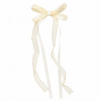 Заколка элегантная бант с кружевом 7802 (1шт/наб)