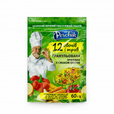 ЯМУНА Приправа ОВОЩНАЯ 12 овощей и трав ГРАНУЛИРОВАННАЯ 60г, 1шт, 15шт/уп, 20шт/ящ