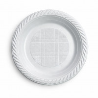 Тарілка 170 мм біла (100шт)