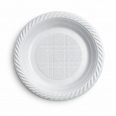 Тарілка 170 мм біла (100шт)