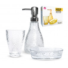 Набір 888-150 аксесуарів для ванної кімнати Фьюжн кристал, 3пр