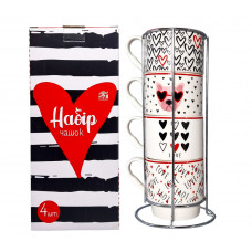 Набор 021-04-21 чашек 4шт 320мл