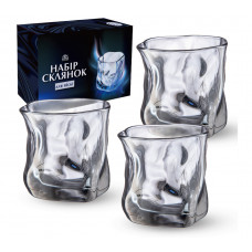 Набір 768-18 склянок для віскі, 6 шт бурштин 260мл