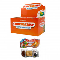 Хрусткі палички + Шоколад CHOCO&CRISP з іграшкою 20гр 12шт/бл 144шт/ящ 4820270932131
