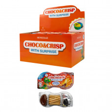 Хрусткі палички + Шоколад CHOCO&CRISP з іграшкою 20гр 12шт/бл 144шт/ящ 4820270932131