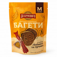 Багети житньо-пшеничні зі смаком Кабаноси та гірчиці 80г 10шт/ящ