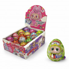 Шоколадні яйця "Джой" LABUBU 15гр, 12шт/бл,144шт/ящ  6970895715799