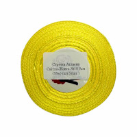 Лента Атласная Светло-Желтая №10 5см (33м) (шт.)