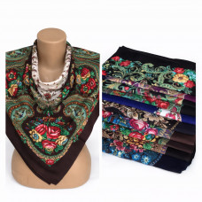 Платок демисезонный 80*80см 10шт/уп №6