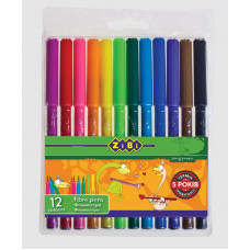 Фломастеры 12 цветов Kids Line на водной основе Zibi 2802