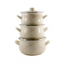 НАБОР 701А ем. 3-пр скл/кр Белый мрамор (Т) 7323940000