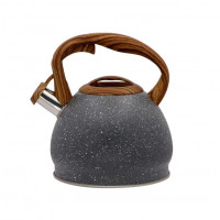 Чайник нерж. ZB 16/3 3,0 л со св. бак.крыш. коричневая ручка