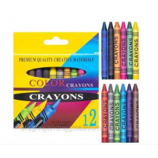 Карандаши цветные восковые 12 шт S-2688А