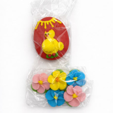 Украшение для торта Яйцо с барвинком 48шт/ящ
