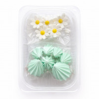 Украшение для торта Цветочный бирюзовый танец 13эл 50уп/ящ 2607