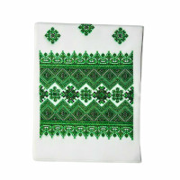 Полотенце с орнаментом 1,2 м зеленое (5шт)