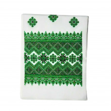 Полотенце с орнаментом 1,2 м зеленое (5шт)