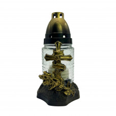 Свеча лампадка Крестик белый 18ч 15шт/ящ