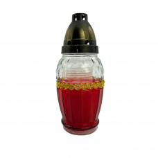 Свеча лампадка Лента красная 20ч 15шт/ящ