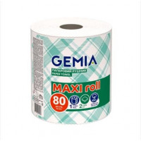 Полотенца бумажные Gemia Maxi Roll 1рул 2ш 80м