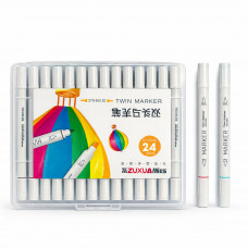 Маркер наб. скетч маркерів двосторонні 24шт/уп  HY-8800-24